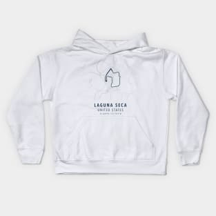 laguna seca simple map Kids Hoodie